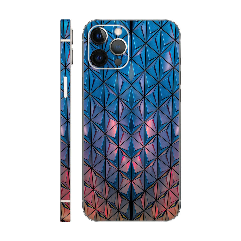 Abstract Blue Mobile 6D Skin