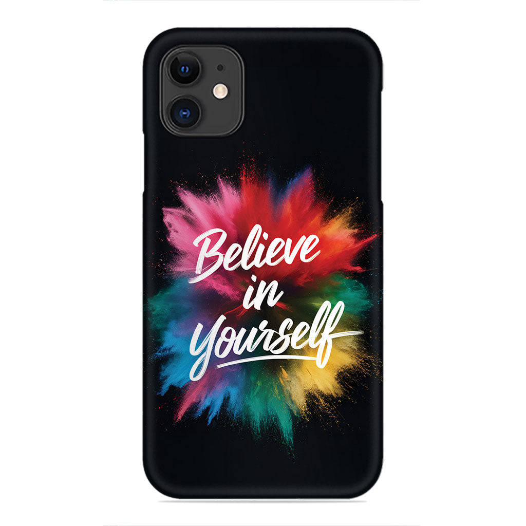 Empowerment Splash – Believe in Yourself Phone Case
