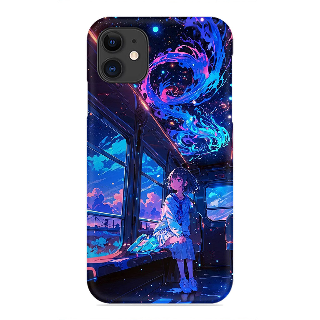 Starlit Journey: Dreams on the Evening Train Phone Case