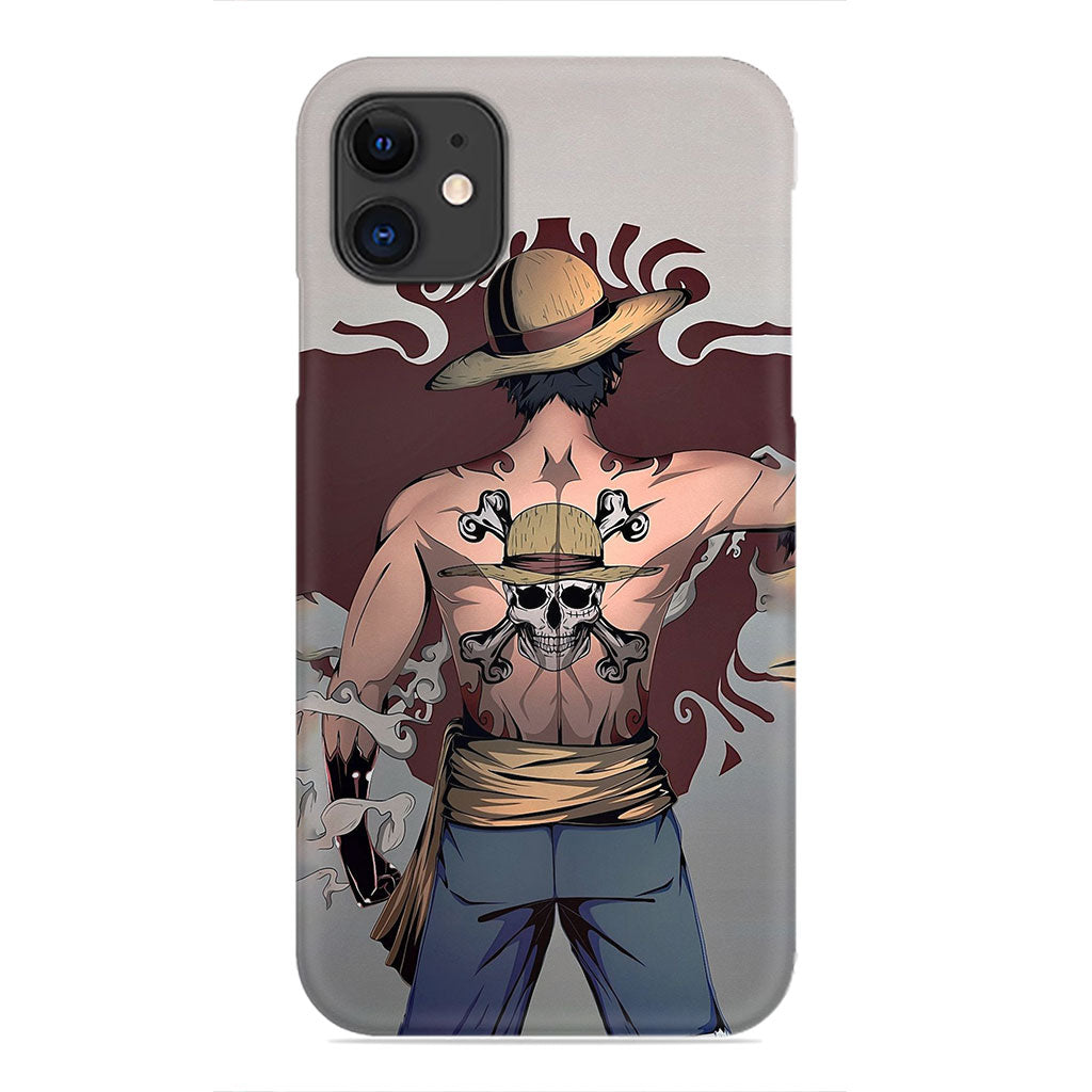 Luffy's Brotherhood Tattoo – One Piece Tribute Phone Case