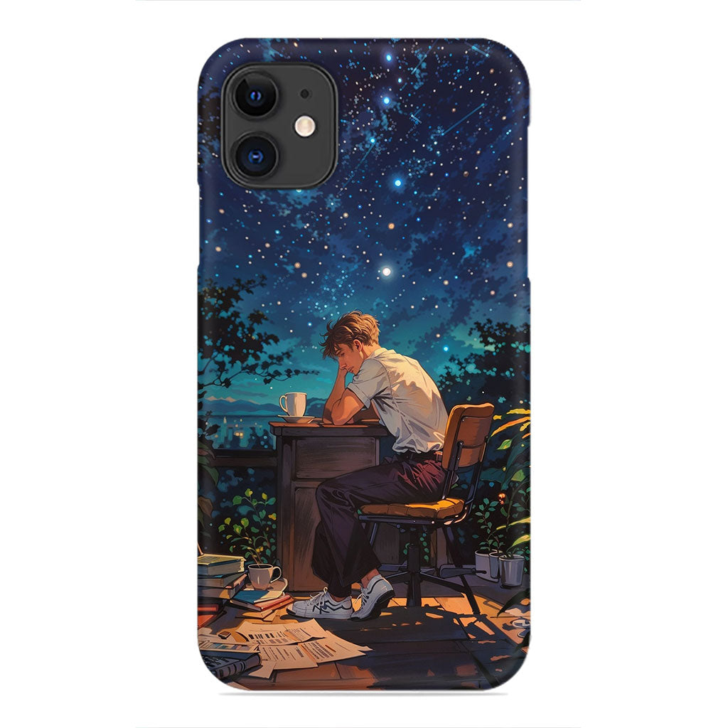 Midnight Reflections: Under a Sky Full of Stars Phone Case