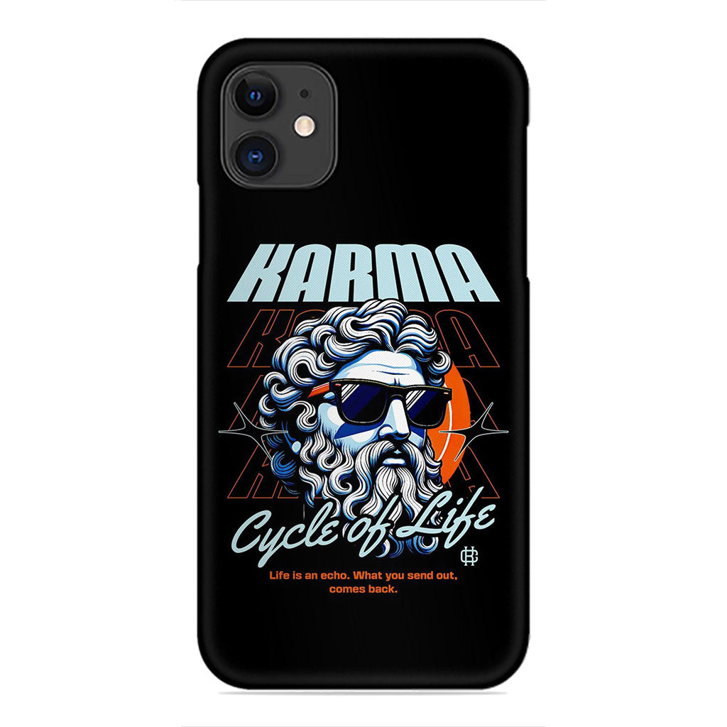 Karma Cycle of Life Phone Case - Greek God Medusa Design
