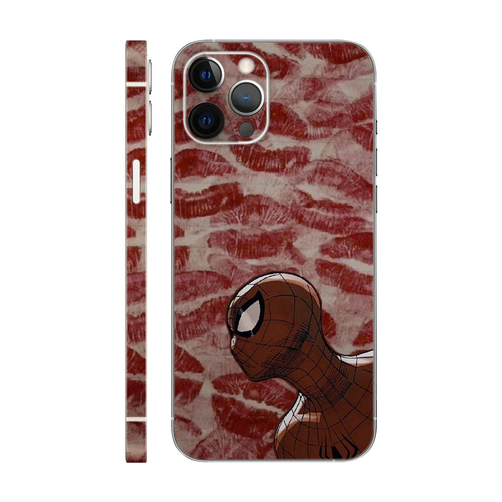 Spider-Man Lipstick Kiss Phone Case - Pop Art Design 6D Skin