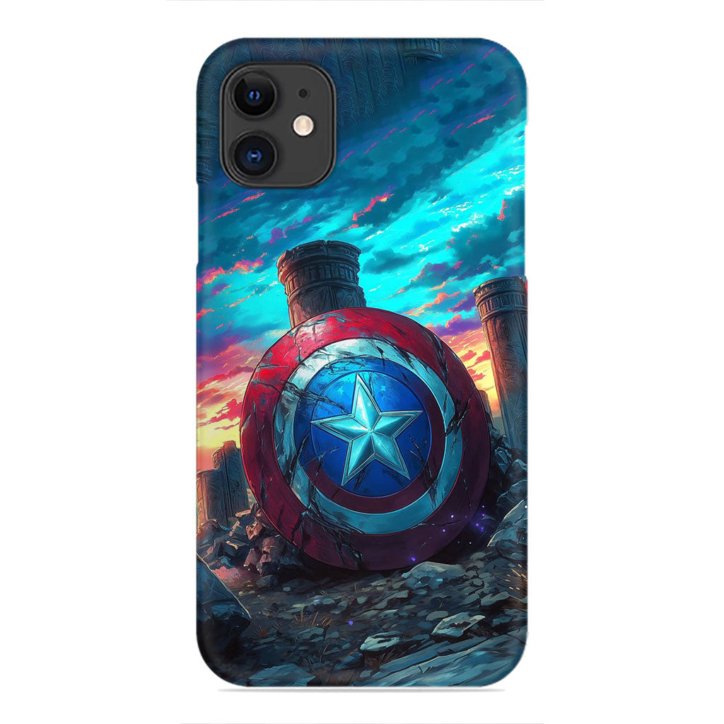Captain America Shield Phone Case - Marvel Art Design