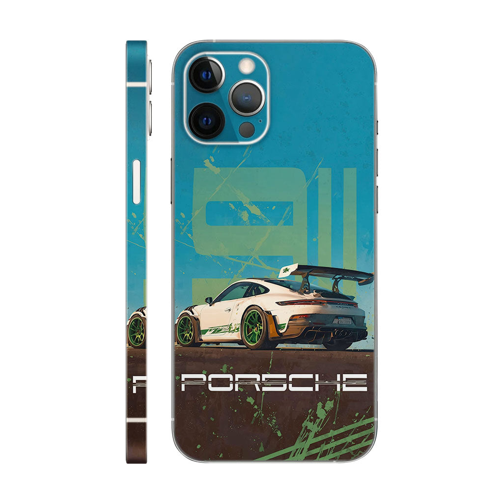Porsche 911 GT3 RS Abstract Phone Case - Automotive Design 6D Skin
