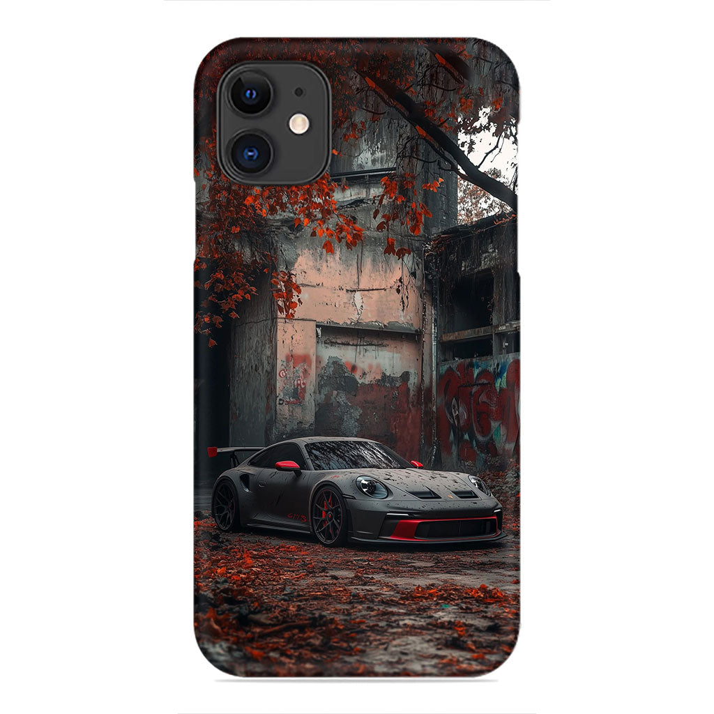 Porsche 911 GT3 RS Autumn Abandoned Phone Case - Automotive Design