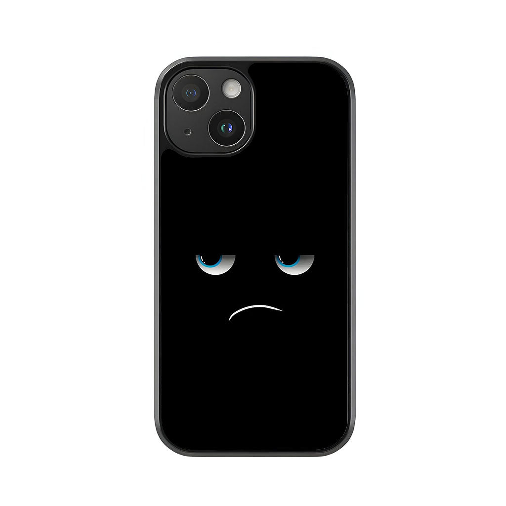 Mad Emoji Face Phone Case - Minimalist Urban Design Metal Case