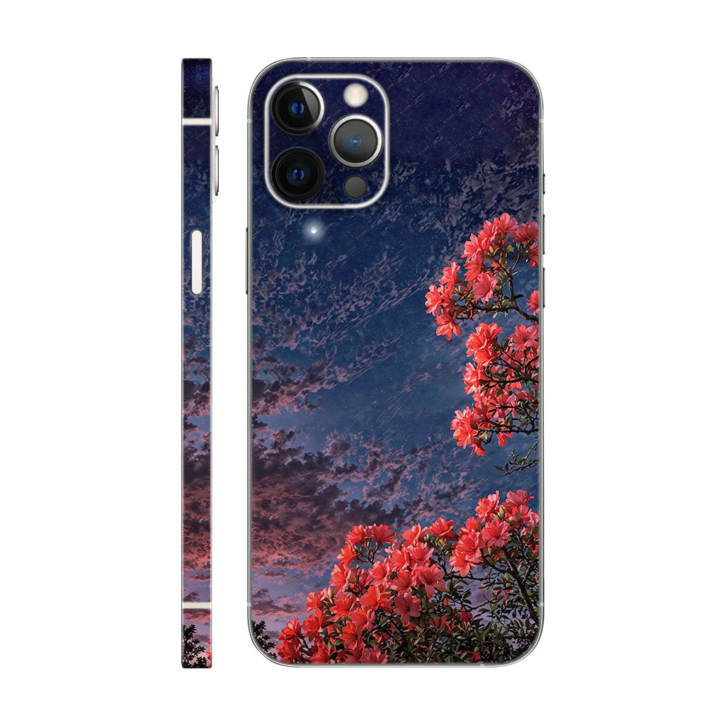 Red Flowers and Blue Sky Phone Case - Nature Design 6D Skin