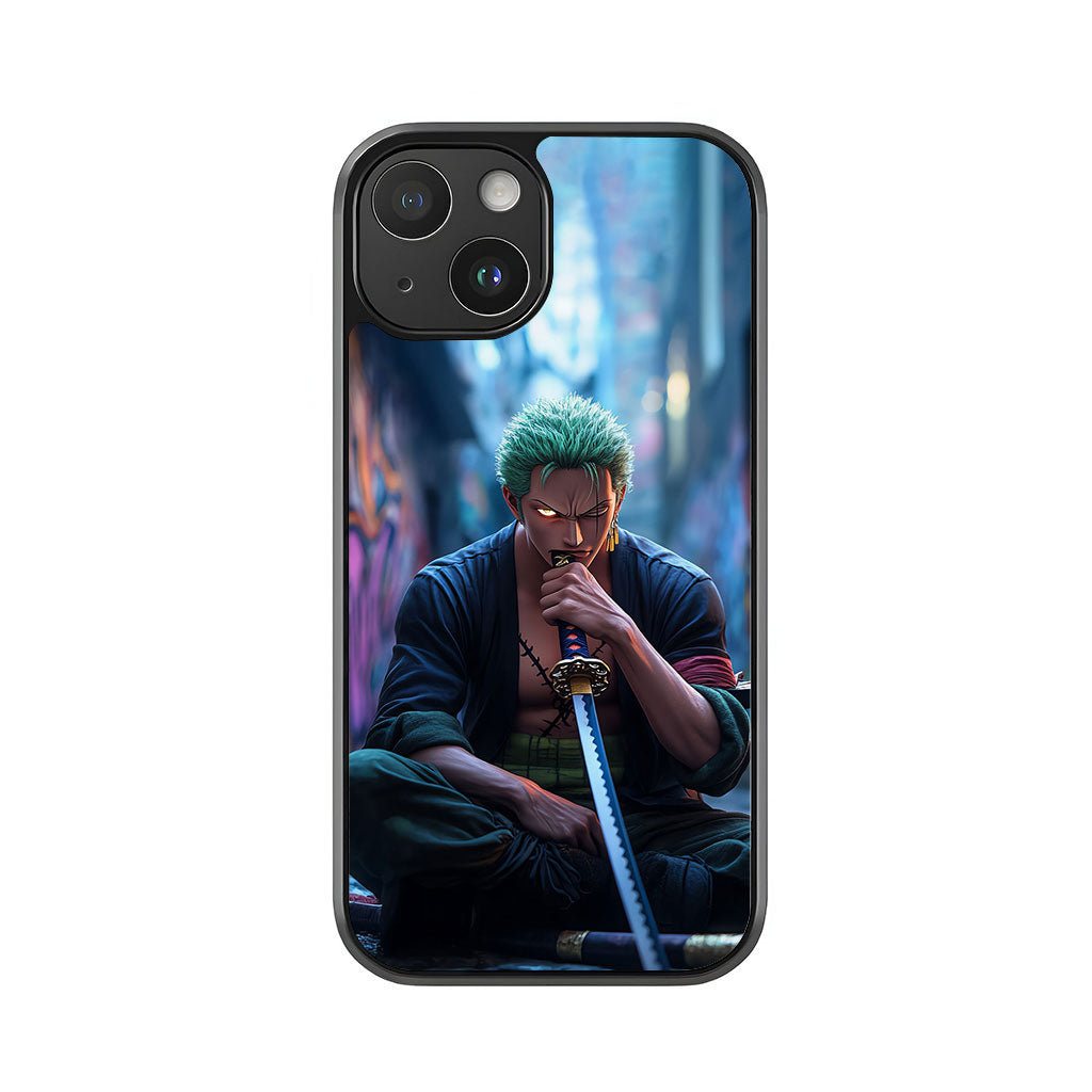 Roronoa Zoro Urban Alley Phone Case - One Piece Design Metal Case