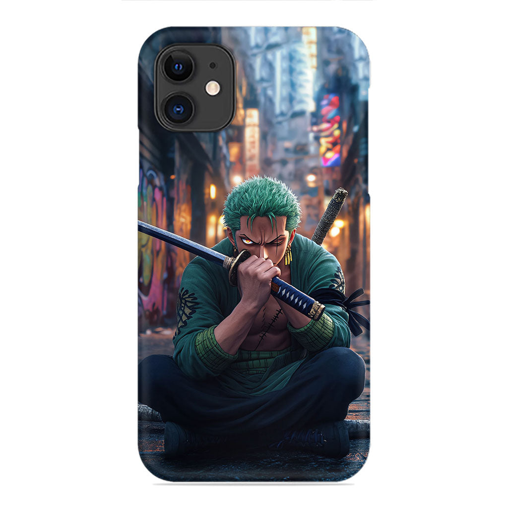 Roronoa Zoro Urban Alley Phone Case - One Piece Design