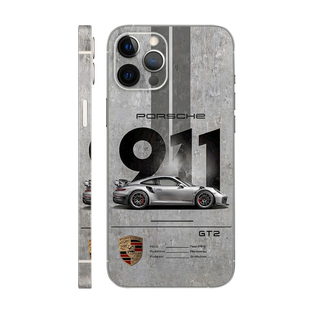 Porsche 911 GT2 Phone Case - Urban Concrete Design 6D Skin