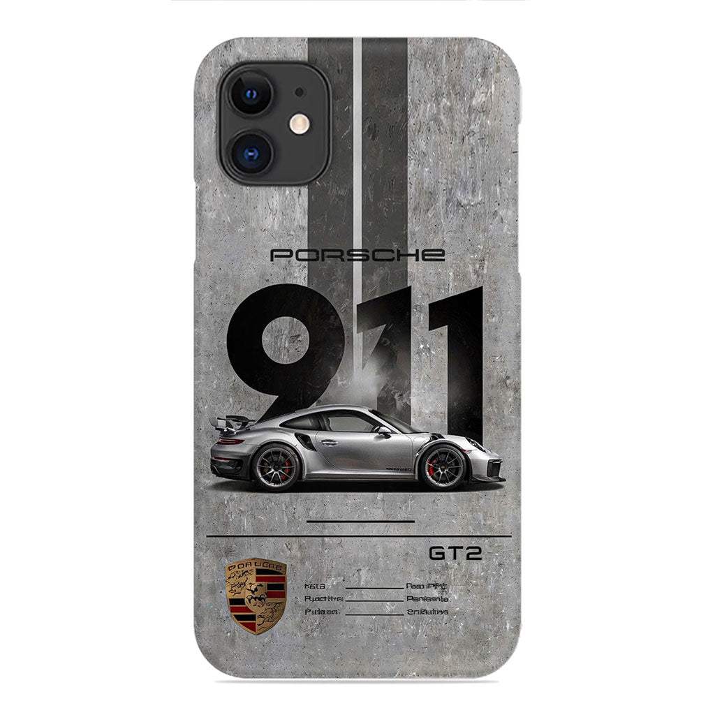 Porsche 911 GT2 Phone Case - Urban Concrete Design