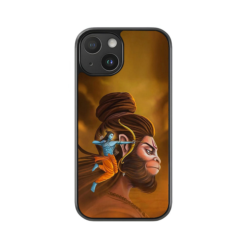 Lord Rama and Hanuman Phone Case - Divine Mythology Design Metal Case