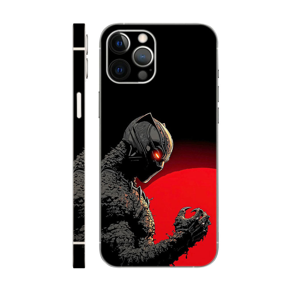 Black Panther Phone Case - Red Sun Design 6D Skin