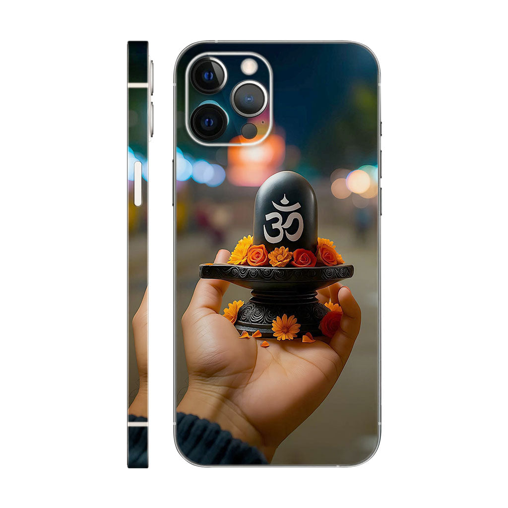 Lord Shiva Phone Case - Shivling Om Design 6D Skin