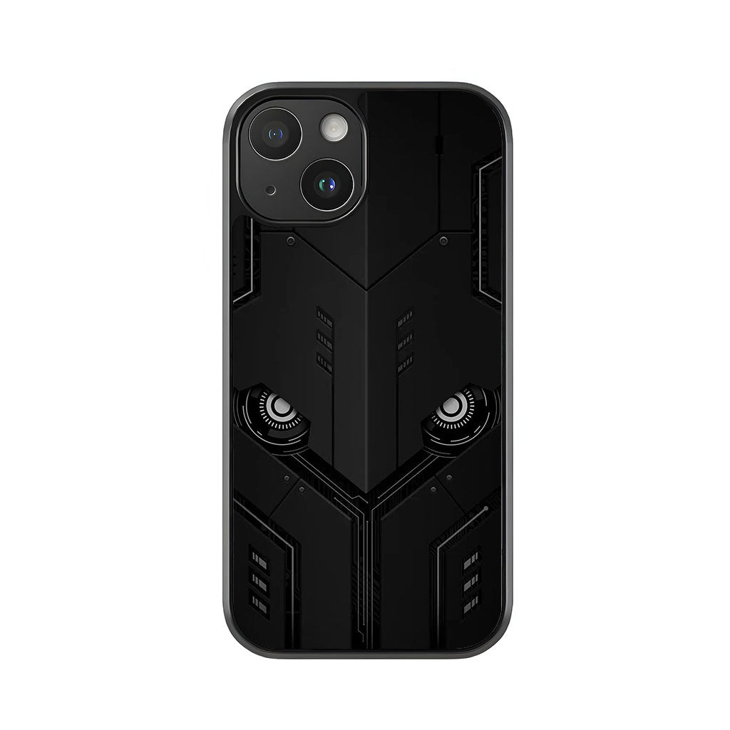 Cyber Armor Phone Case - Futuristic Tech Design Metal Case