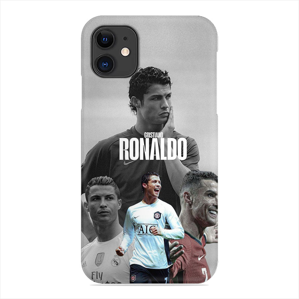 Cristiano Ronaldo Phone Case - Black & White Collage Design
