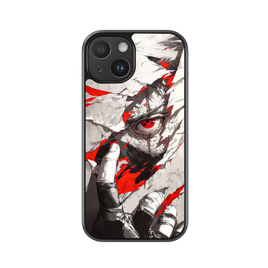 Red Eye Anime Phone Case - Bandage Tear Design Metal Case