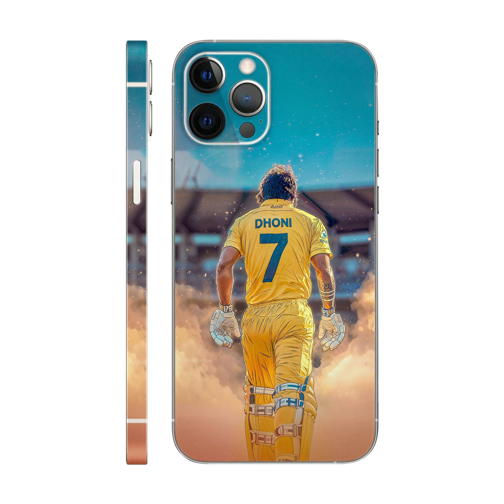 M.S. Dhoni Phone Case - Number 7 Cricket Design 6D Skin