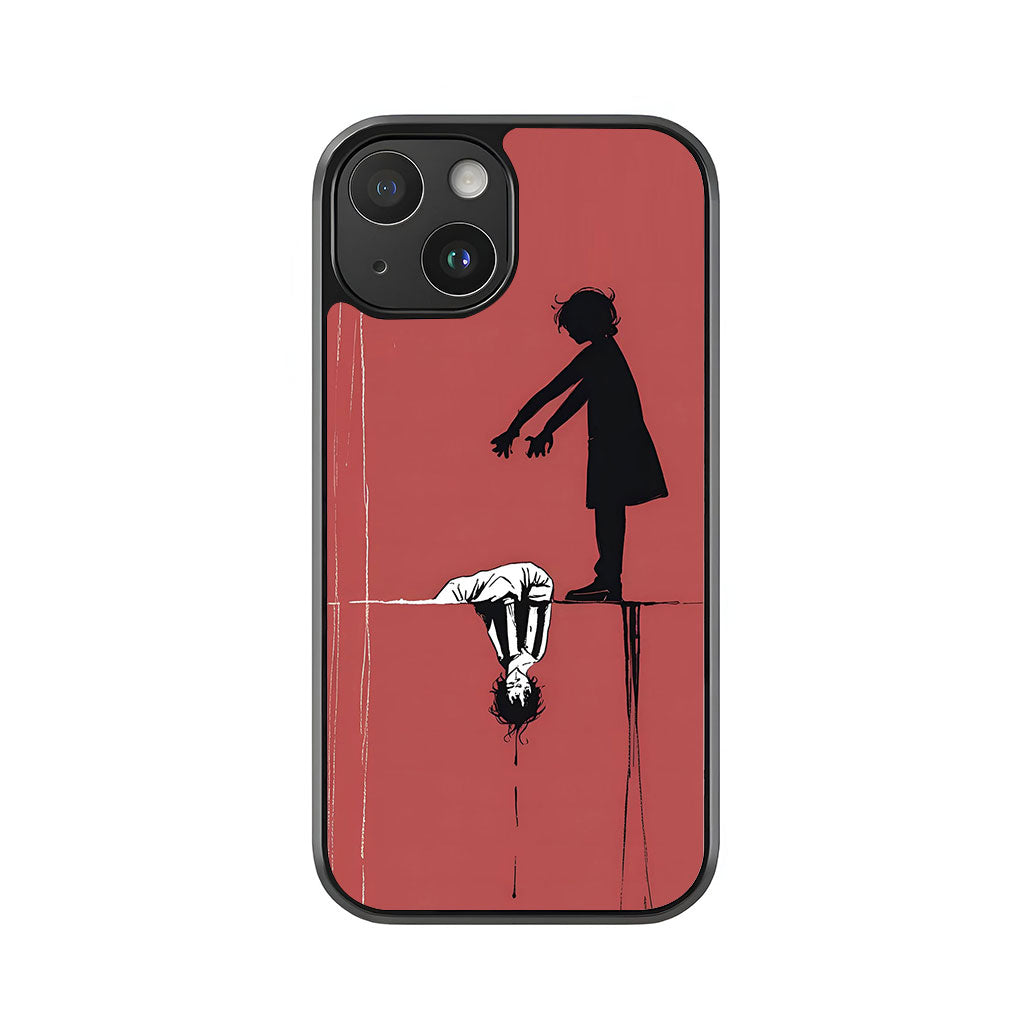 Reflection Art Phone Case - Silhouette Design Metal Case