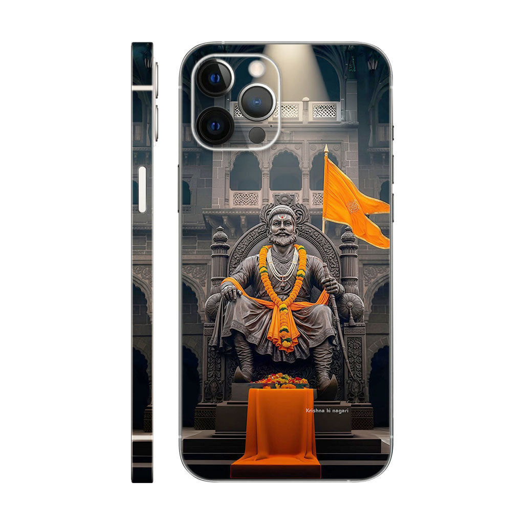 Chhatrapati Shivaji Maharaj Phone Case - Historical Statue Design 6D Skin
