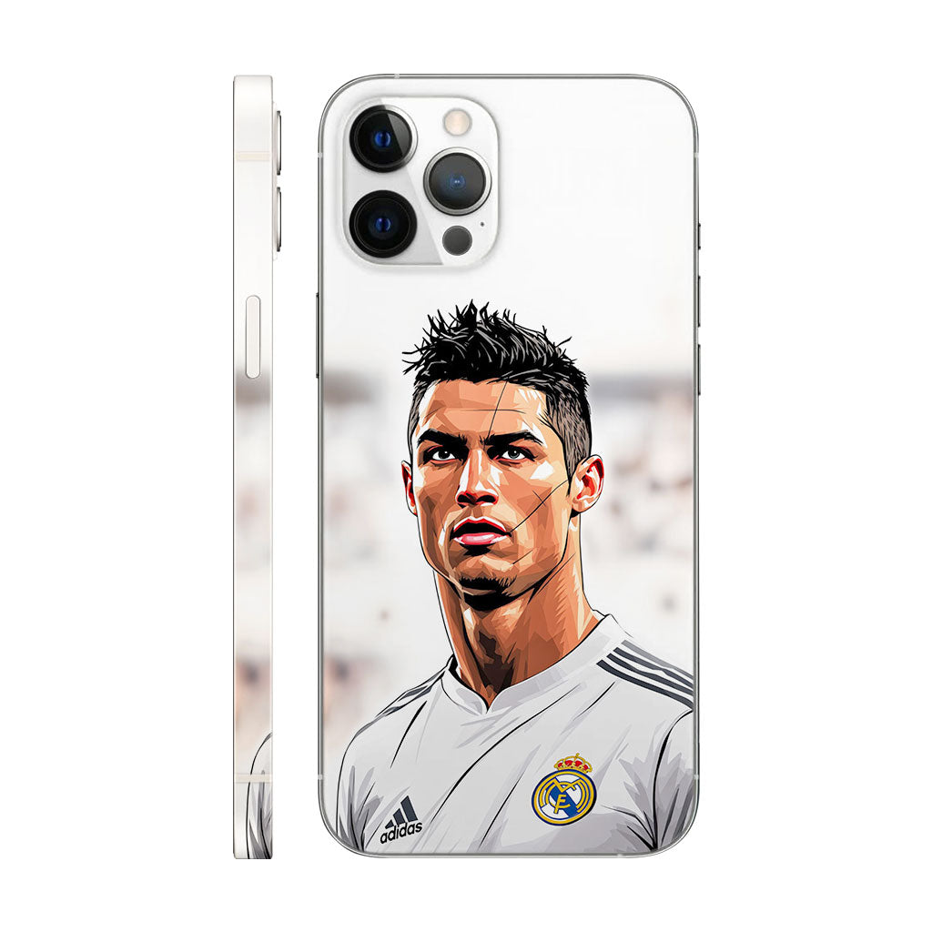 Cristiano Ronaldo Phone Case - Comic Style Portrait Design 6D Skin