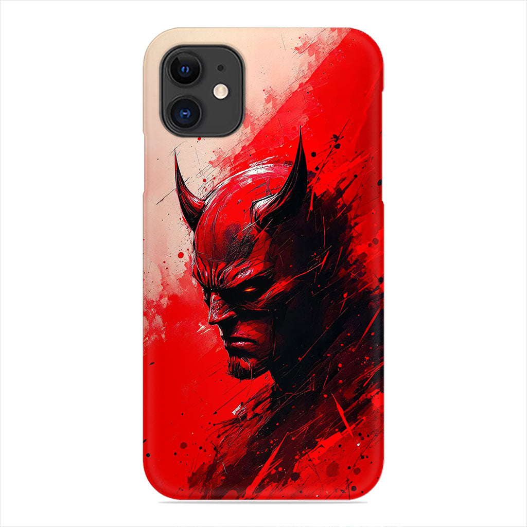 Daredevil Phone Case - Red Splatter Portrait Design