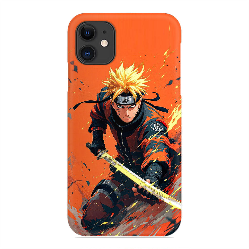 Naruto Phone Case - Glowing Katana Art Design