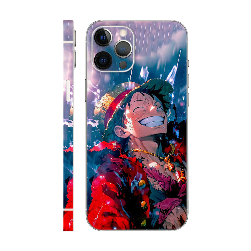 Luffy Phone Case - Happy Rain Art Design 6D Skin