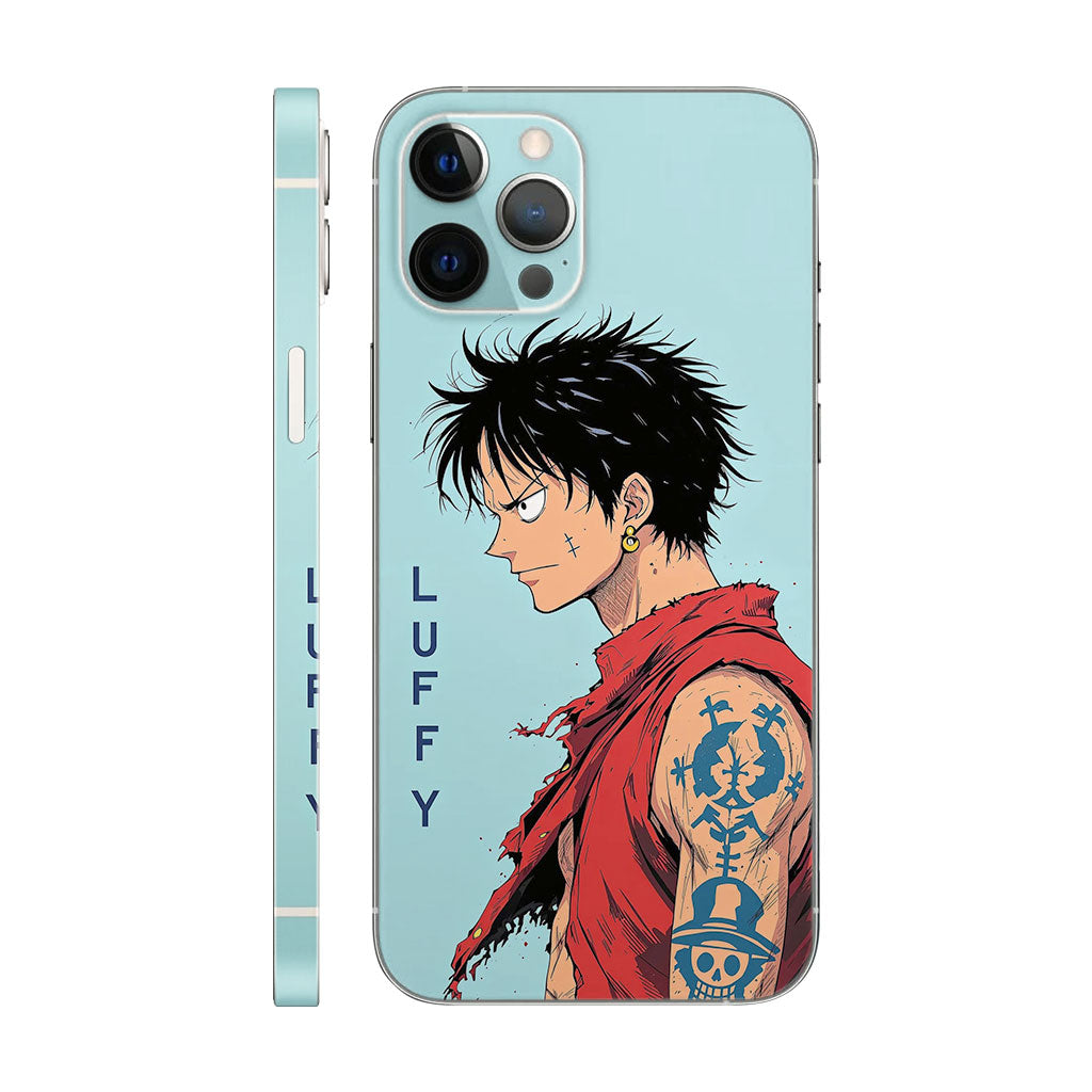 Luffy Phone Case - Arm Tattoo & Scar Design 6D Skin