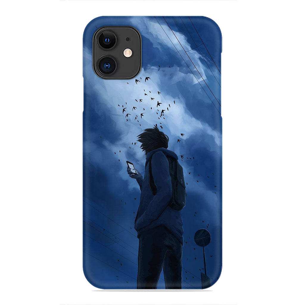 Lost in the Sky: A Moment of Solitude Phone Case