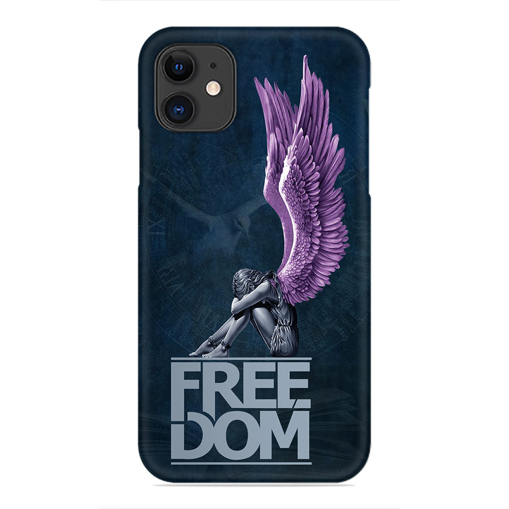 Freedom Within: Angel of Solitude Phone Case