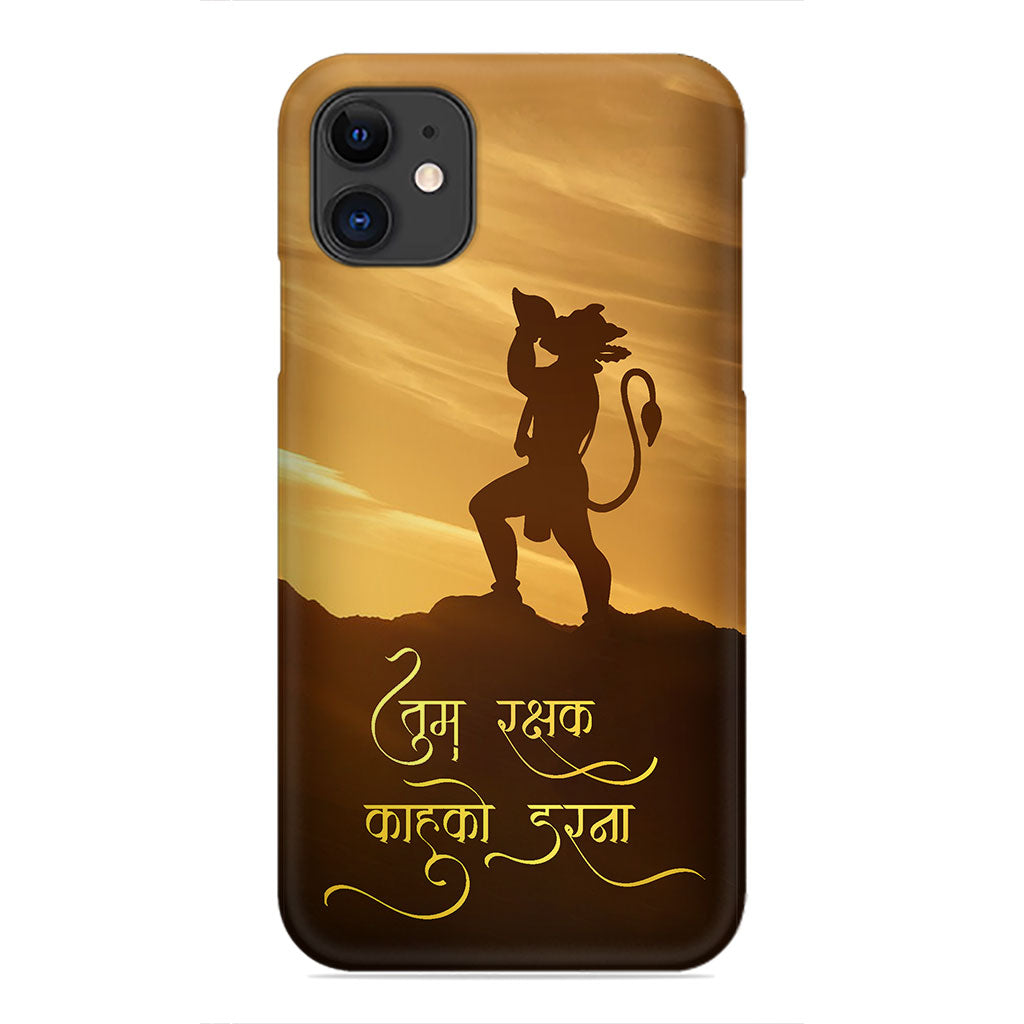 Divine Guardian: Fearless with Hanuman Phone Case