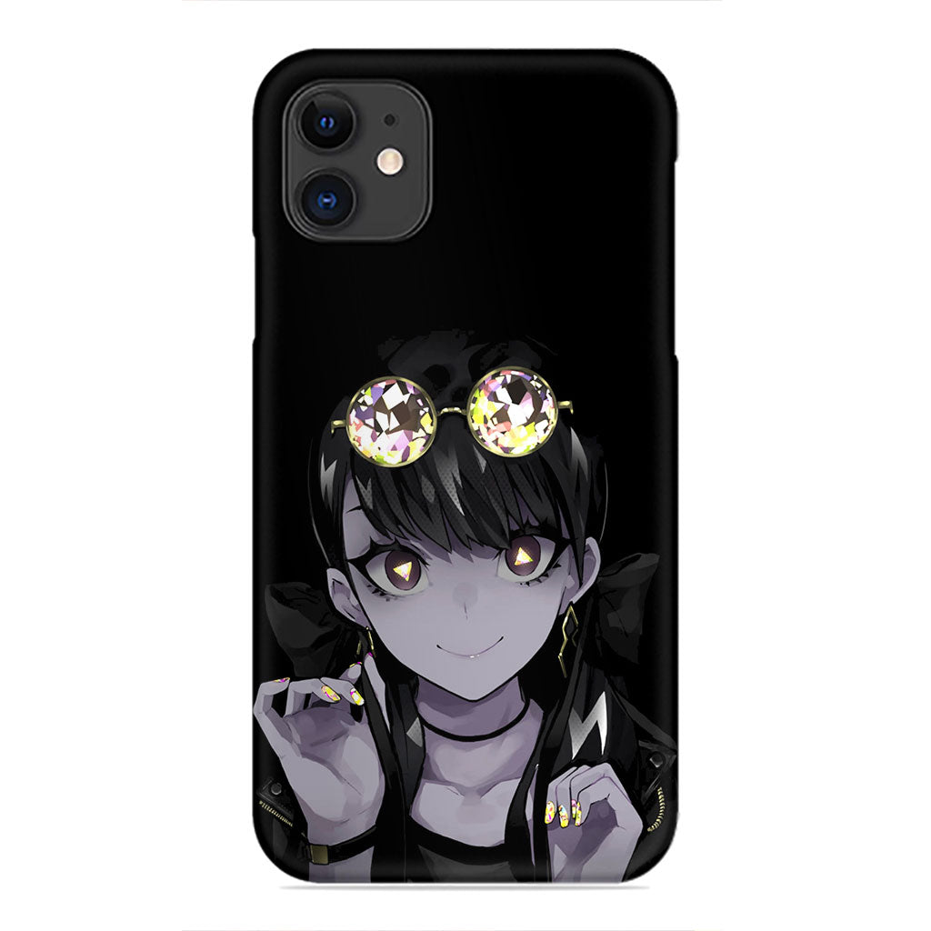Dark Glam Anime Girl – Sparkle & Shadows Phone Case