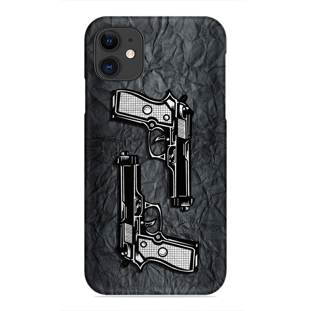 Twin Pistols – Bold & Tactical Design Phone Case