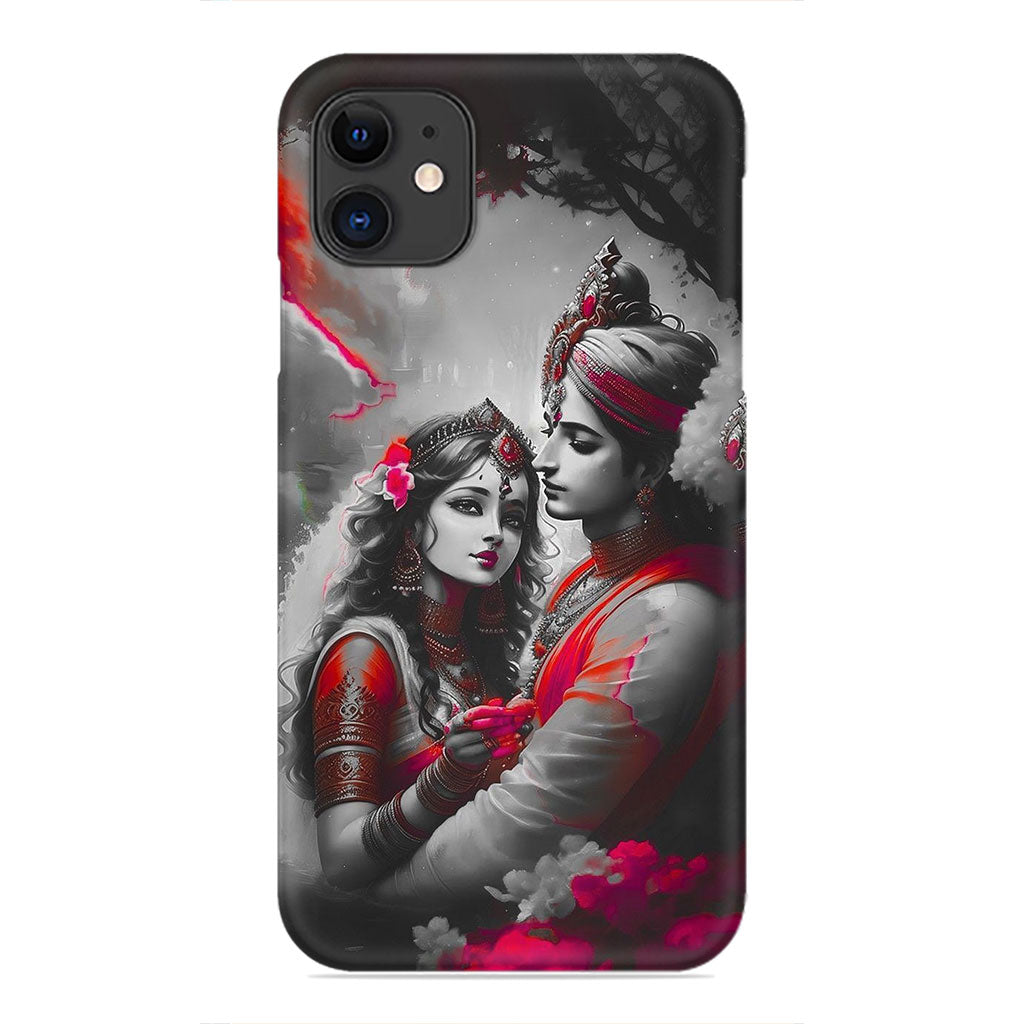 Divine Romance – Radha Krishna in Eternal Love Phone Case