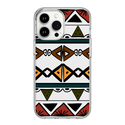 Bold Tribal Geometric Pattern Clear Silicone Cover