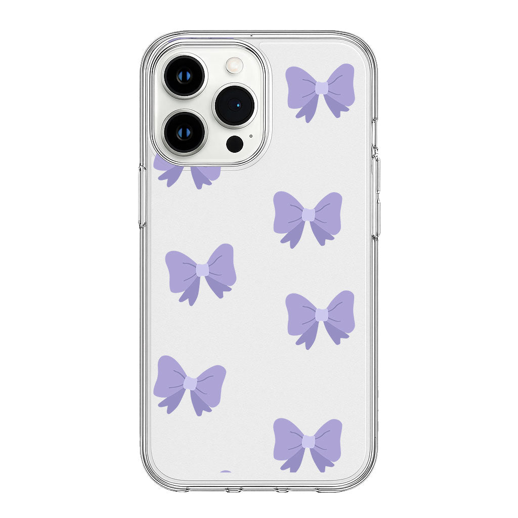 Cute Pastel Ribbon Design Clear Silicone Cover