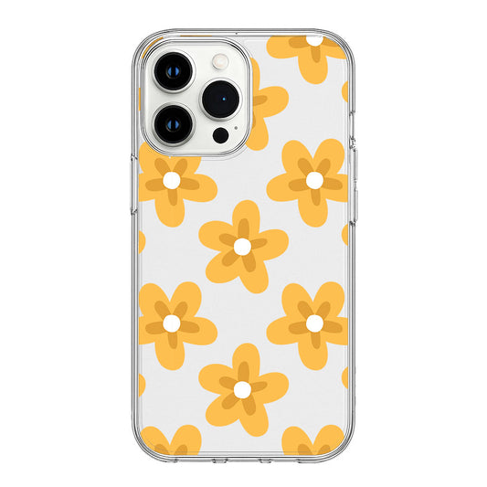 Playful Yellow Daisy Clear Silicone Cover