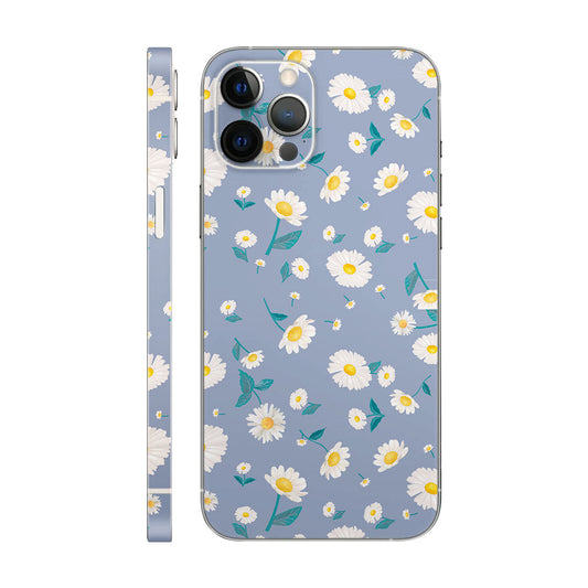 White Flower With Sky Blue Background Mobile 6D Skin