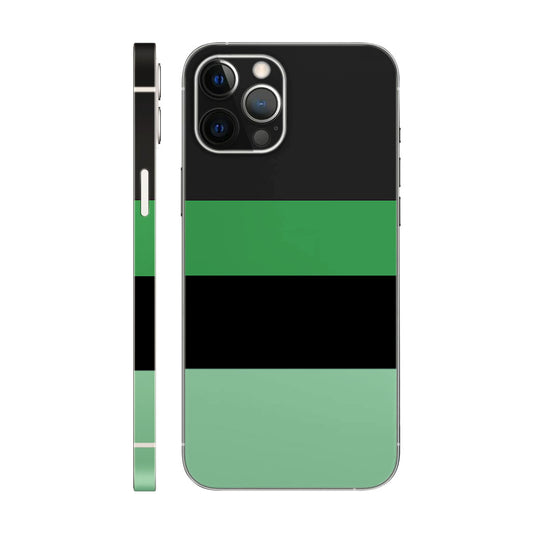 Green and Black Stripe Mobile 6D Skin