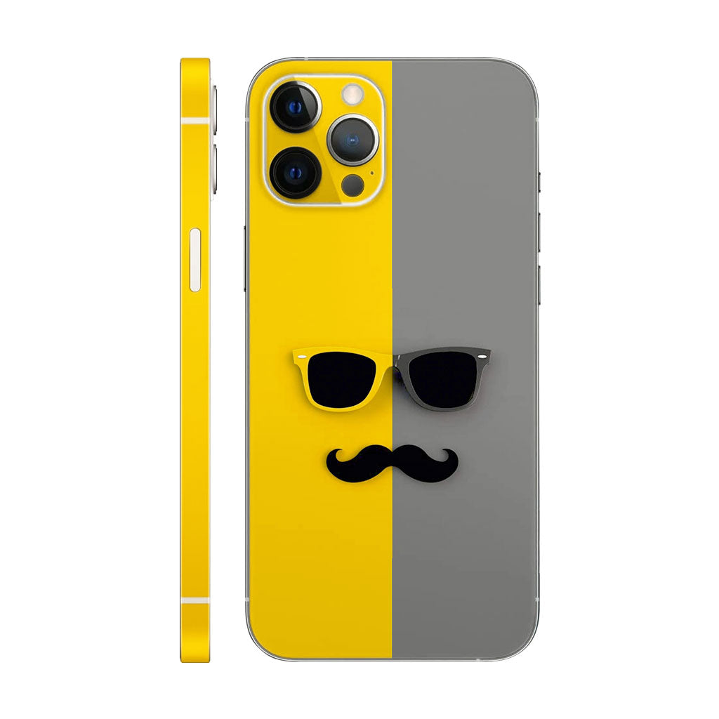 Mustache with Glass Mobile 6D Skin