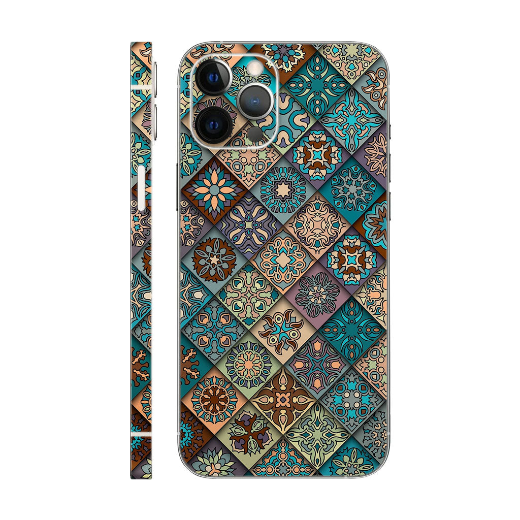 Green Mandala Square Mobile 6D Skin