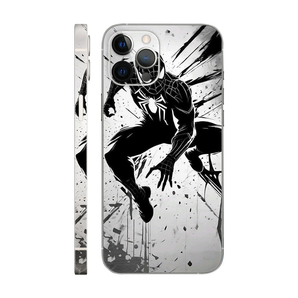 Spiderman Black And White Mobile 6D SKin