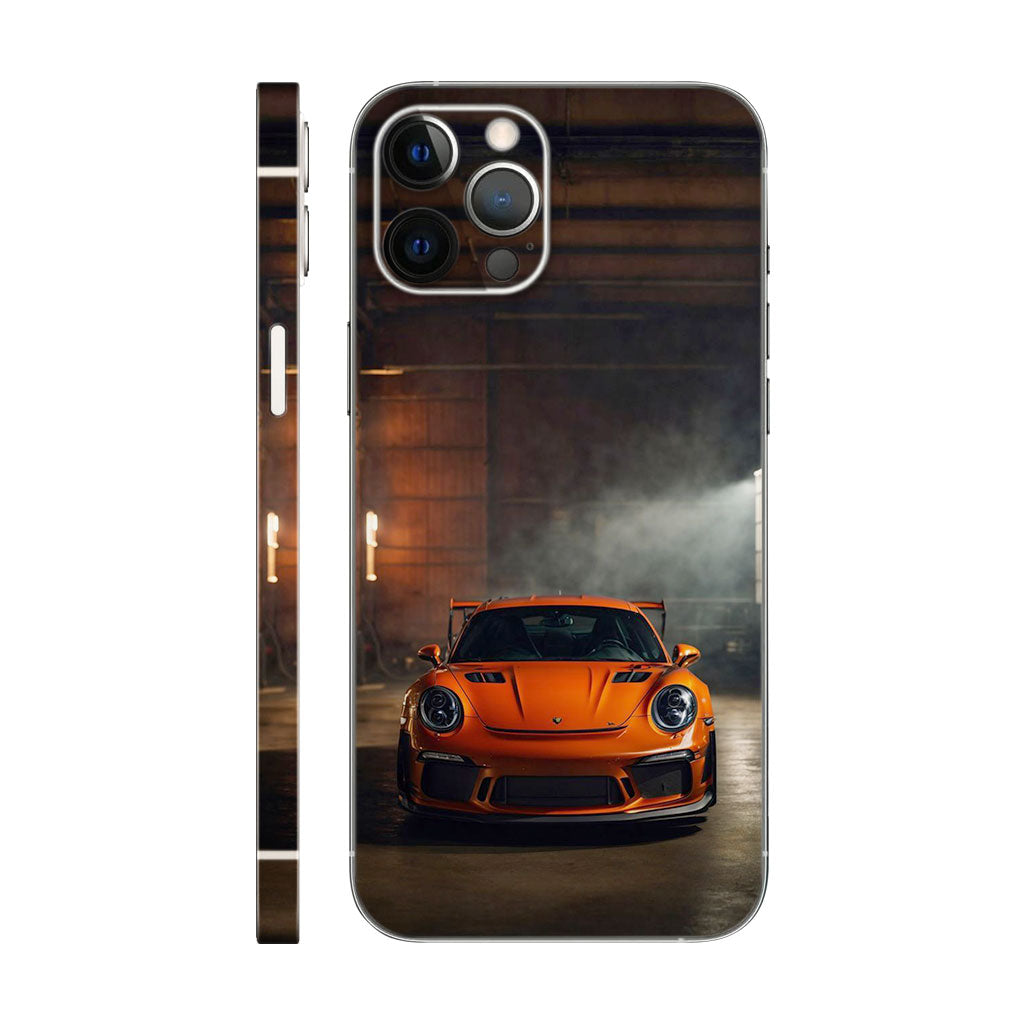 Orange Car Mobile 6D Skin