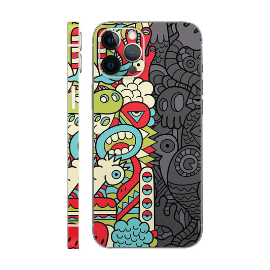 Grey And Color Mobile 6D SKin