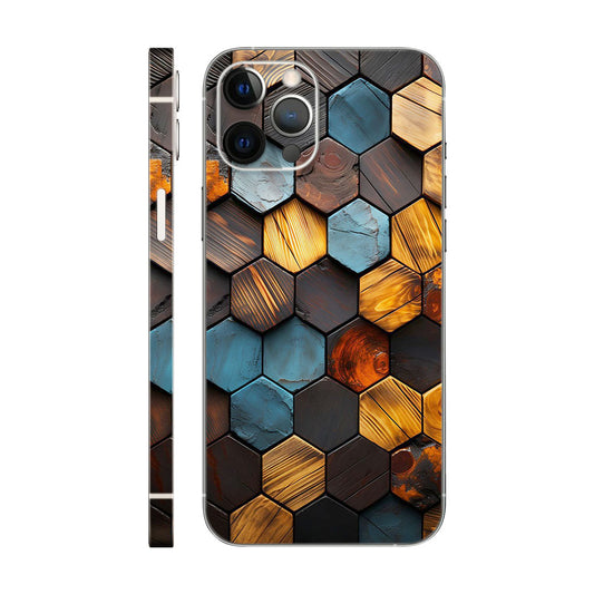 Wooden Hexagone Mobile 6D Skin