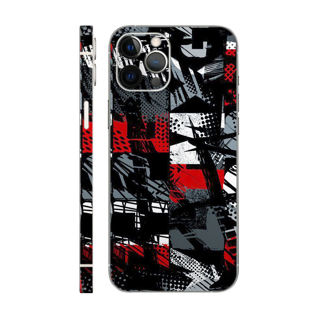Red And Black Anime Type Mobile 6D Skin
