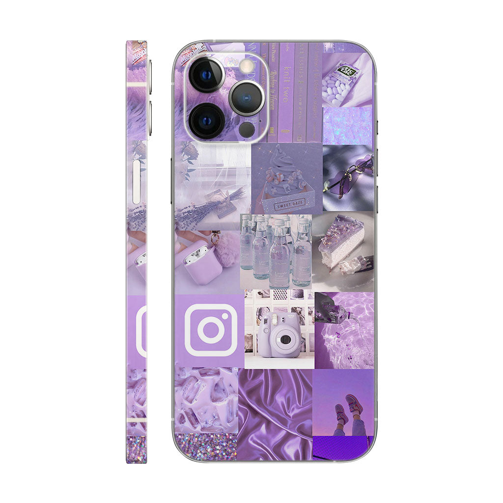 Lightblue Instagram Mobile 6D Skin