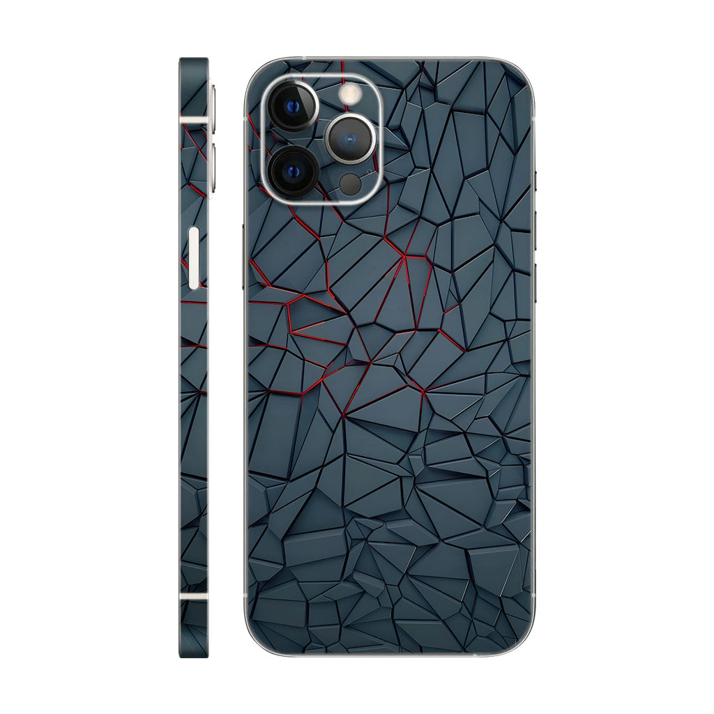 Coral Grey Thin Line Mobile 6D Skin
